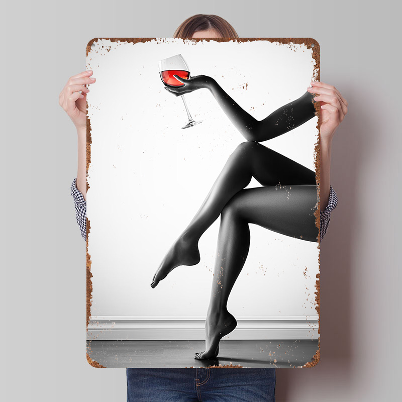 Women Accessories Poster - Pôster de Lata com Mulher Elegante