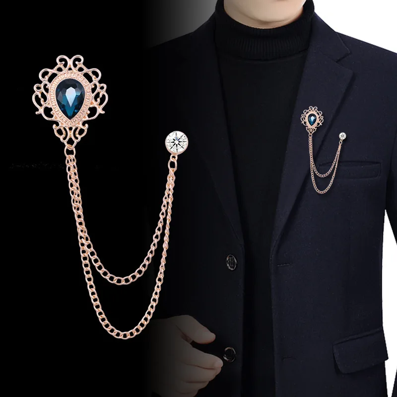 Women Accessories Chain - Novo vintage borla corrente strass cristal