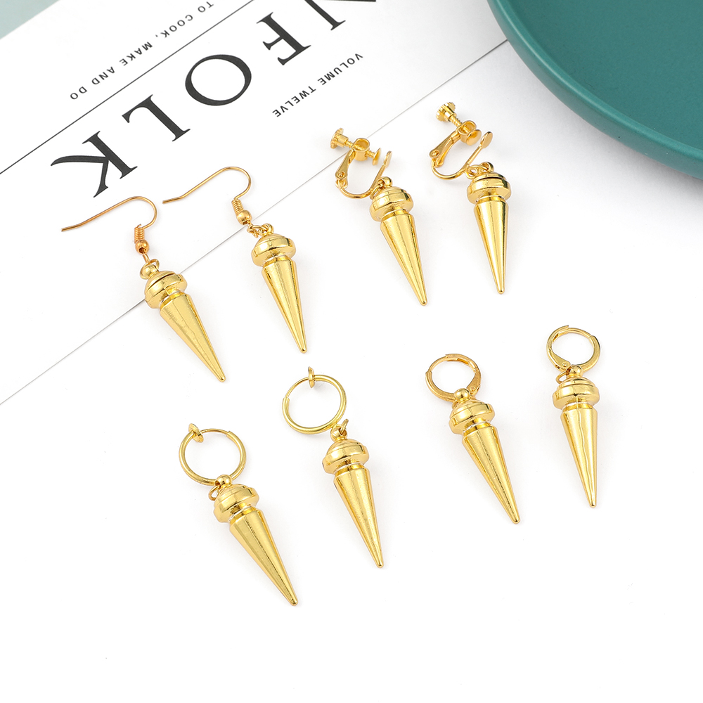 Women Accessories Trendy - Brinco Minimalista Dourado de Anime da