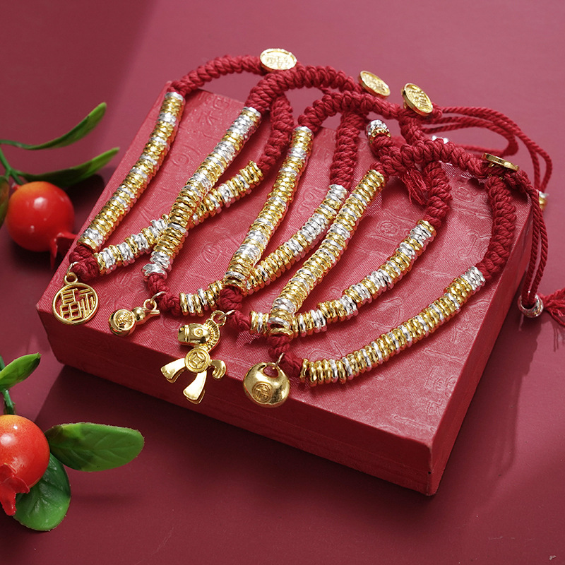Women Accessories Meaning - Pulseira de corda de tecelagem artesanal