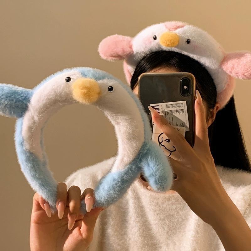 Women Accessories Online - Tiara de Pelúcia de Pinguim Fofa