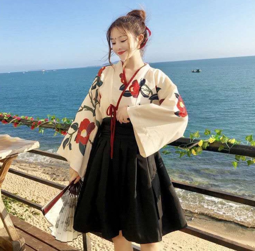 Kimono sakura menina estilo ja - Women'S Kimono Accessories avaliação e preço