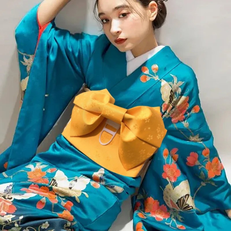 Estilo japonês quimono obi esp - Women'S Kimono Accessories avaliação e preço