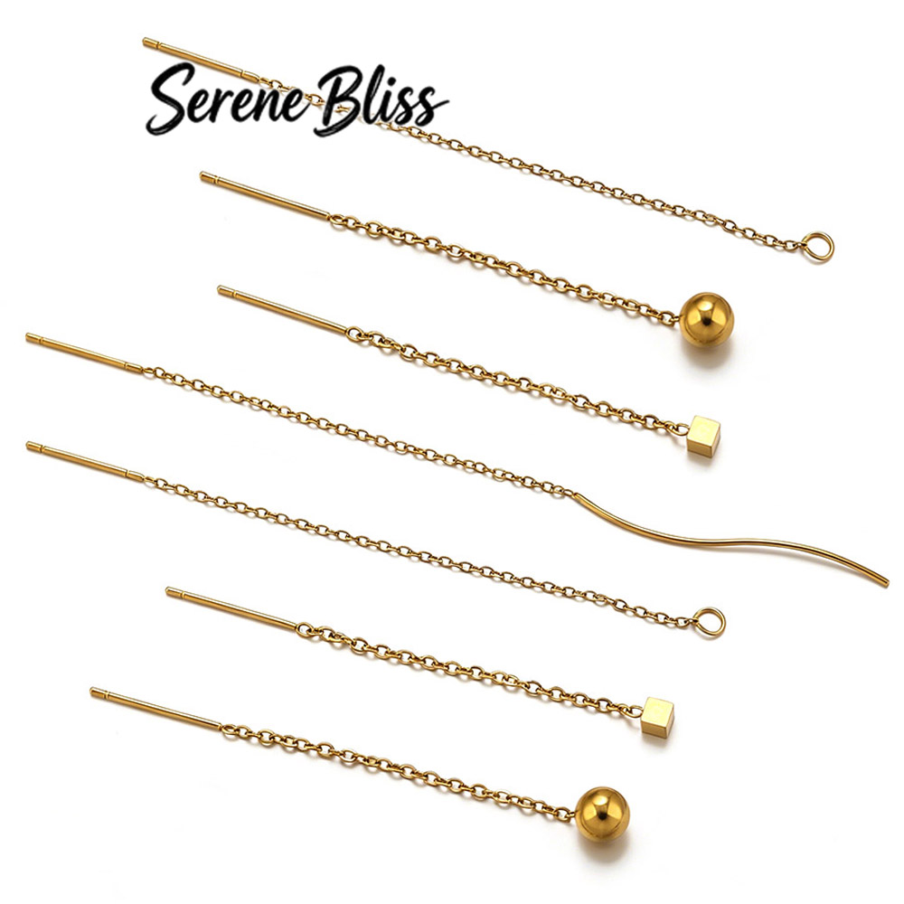 10 peças de Brincos de Aço Ino - Women Accessories Chain avaliação e preço