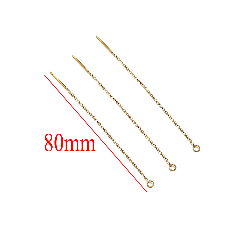 10 peças de Brincos de Aço Ino - Women Accessories Chain avaliação e preço