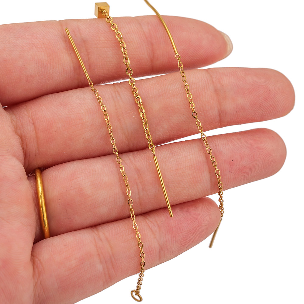 10 peças de Brincos de Aço Ino - Women Accessories Chain avaliação e preço