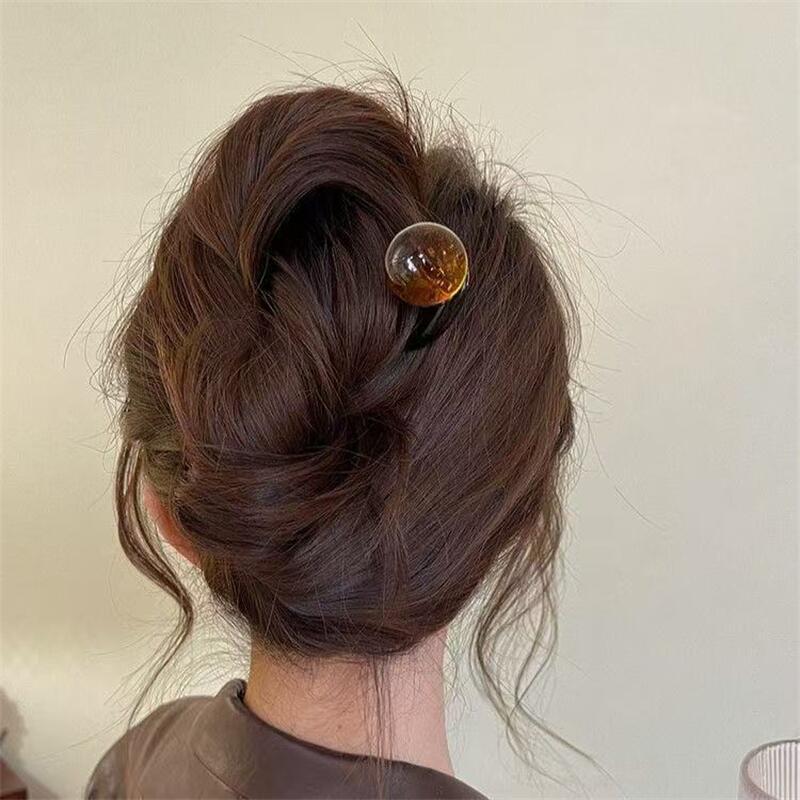 Grampo de Cabelo em Acrílico c - Women Accessories Trendy avaliação e preço