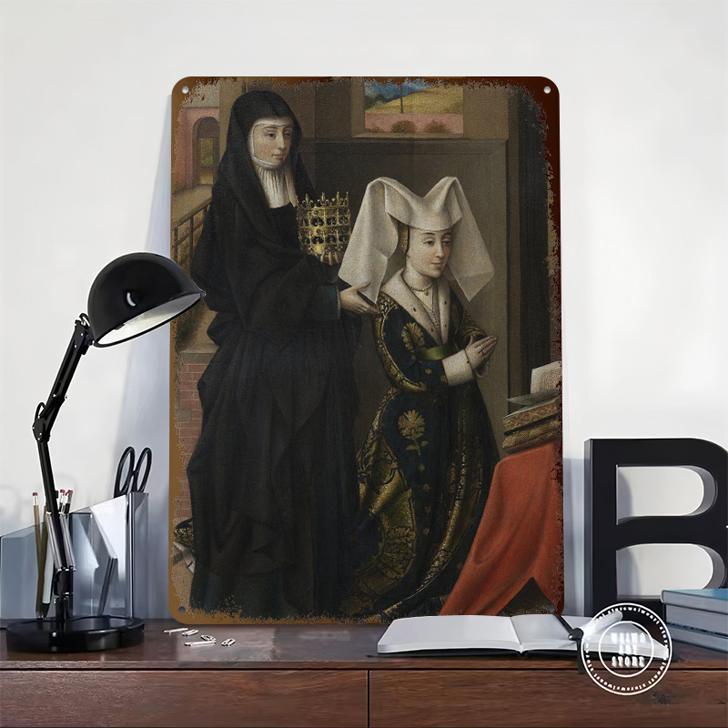 Pintura Religiosa de Duas Mulh - Women Accessories Poster avaliação e preço