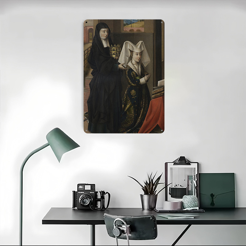 Pintura Religiosa de Duas Mulh - Women Accessories Poster avaliação e preço