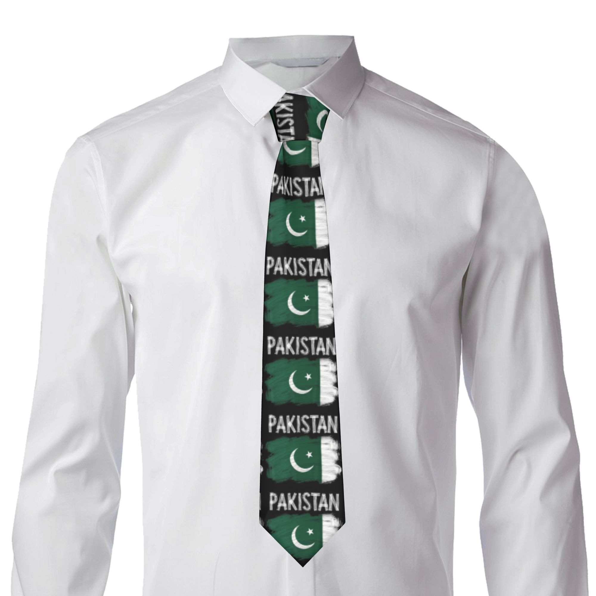 Gravata Clássica com Bandeira  - Women Accessories Pakistan avaliação e preço