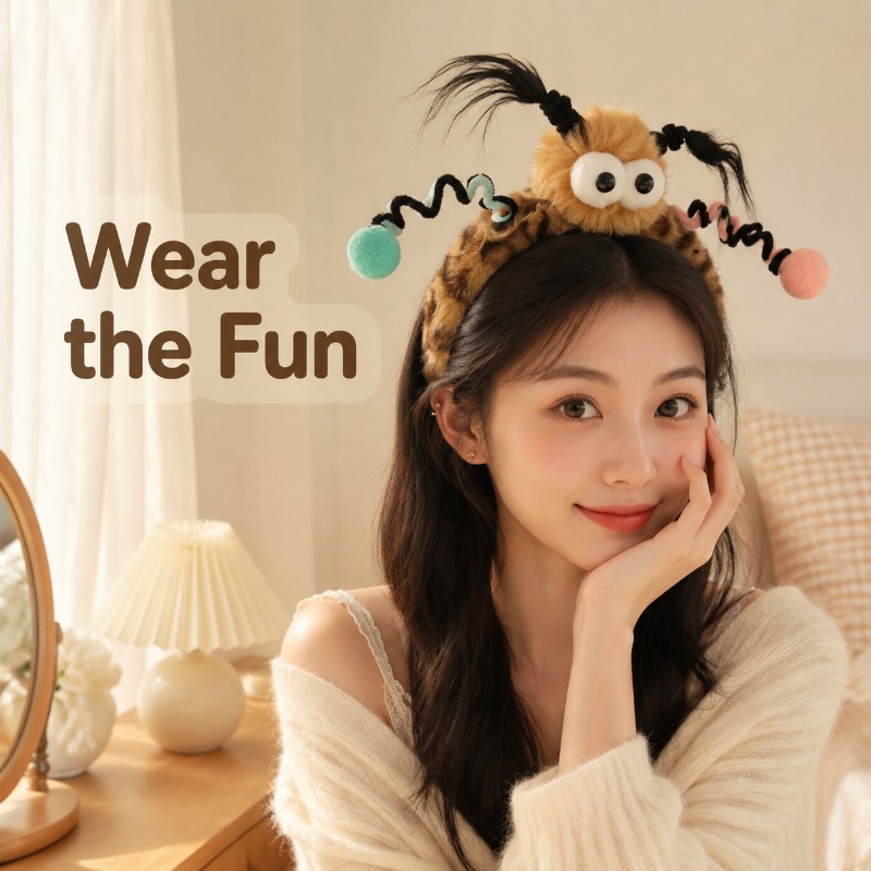 Tiara de Pelúcia Macia e Antid - Women Accessories Online avaliação e preço