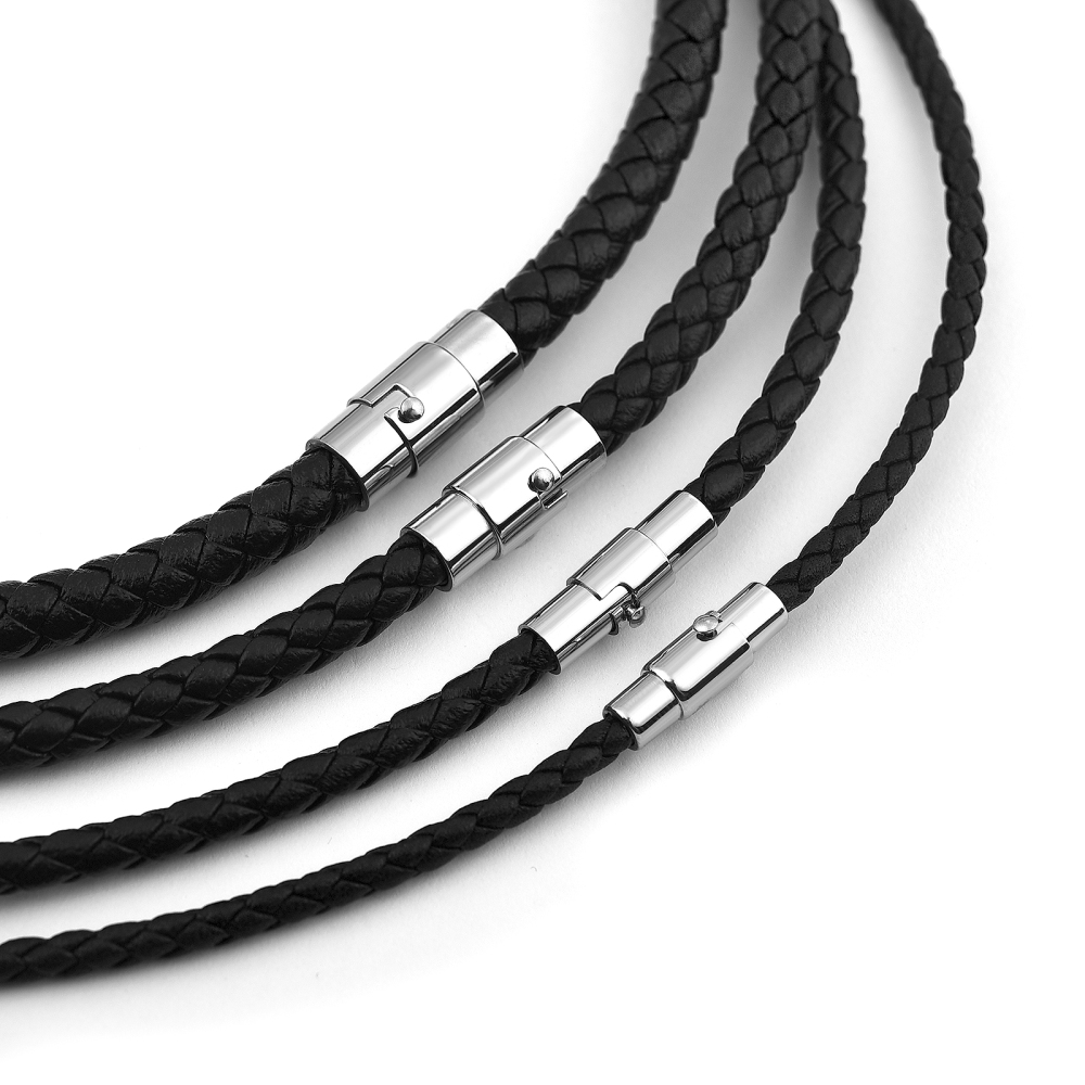Colar de couro de 45/50/60cm c - Women Accessories Chain avaliação e preço