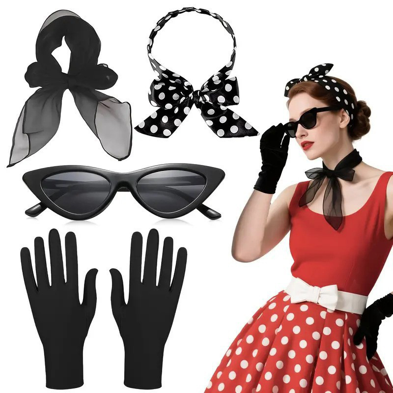 Acessórios de Fantasia Retrô d - Women'S Accessories In The 1950S avaliação e preço